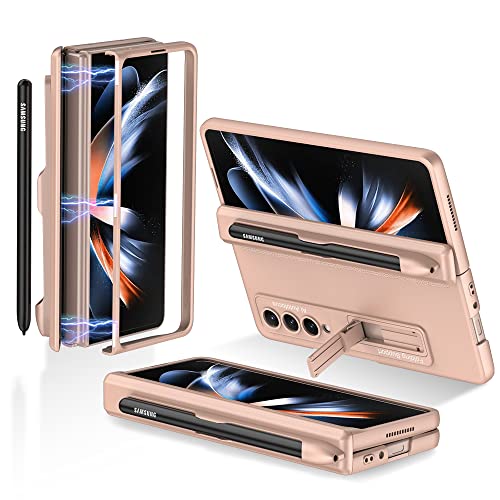 YukeTop Handyhülle für Samsung Galaxy Z Fold 4 5G Hülle, Klappbare Schutzhülle, mit Stiftablage, Scharnier, Halterung, Anti-Drop, Hard PC, Cover Schutzhülle für Samsung Galaxy Z Fold 4 5G.Roségold YukeTop Handyhülle für Samsung Galaxy Z Fold 4 5G Hülle, Klappbare Schutzhülle, mit Stiftablage, Scharnier, Halterung, Anti-Drop, Hard PC, Cover Schutzhülle für Samsung Galaxy Z Fold 4 5G.Roségold von YukeTop