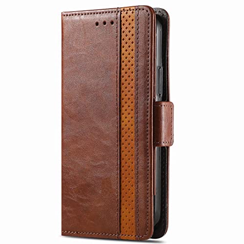 YukeTop Hülle für Google Pixel 4a 5G, Mit Standfunktion und Kartenfächer Case, Premium Leder Cover Wallet Schutzhülle Tasche Handyhülle für Google Pixel 4a 5G.(Braun) von YukeTop