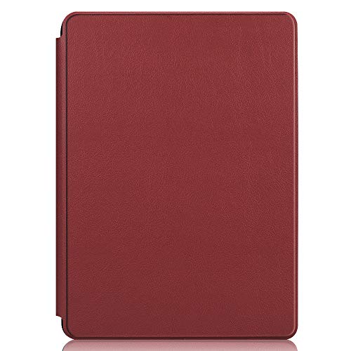YukeTop Hülle für Microsoft Surface Go 1/2/3, PU Slim Cover, mit Auto Sleep/Wake up Hard Trifold Stand Cover, Hülle für Microsoft Surface Go 1/2/3.(Rotwein) von YukeTop