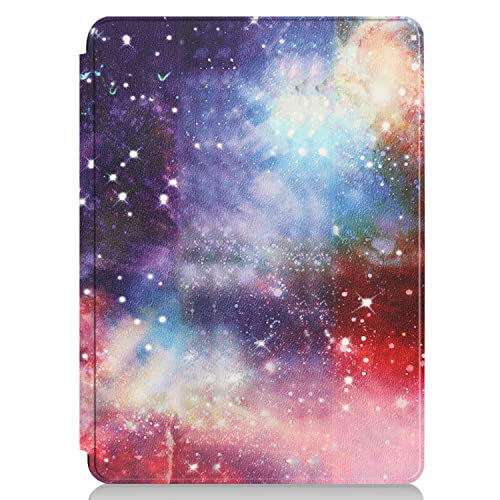 YukeTop Hülle für Microsoft Surface Pro 8, PU Slim Cover, mit Auto Sleep/Wake up Hard Trifold Stand Cover, Hülle für Microsoft Surface Pro 8.(Galaxis) von YukeTop
