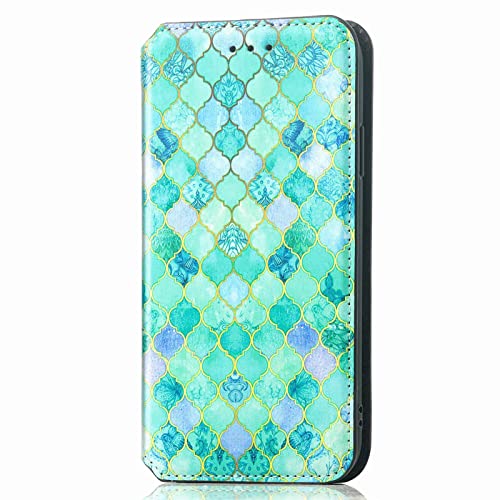 YukeTop Hülle für Samsung Galaxy M32, Mit Standfunktion und Kartenfächer Case, Premium Leder Cover Wallet Schutzhülle Tasche Handyhülle für Samsung Galaxy M32.(Smaragd) von YukeTop
