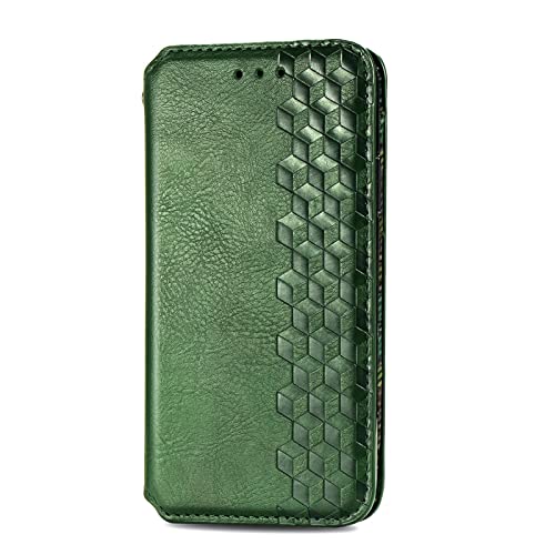 YukeTop Hülle für Samsung Galaxy S6, Mit Standfunktion und Kartenfächer Case, Premium Leder Cover Wallet Schutzhülle Tasche Handyhülle für Samsung Galaxy S6.(Grün) von YukeTop