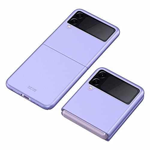 YukeTop Schutzhülle für Samsung Galaxy Z Flip 3, Klapphülle, Rundumschutz, Hart-PC, stoßfest, Schutzhülle für Samsung Galaxy Z Flip 3, Violett von YukeTop