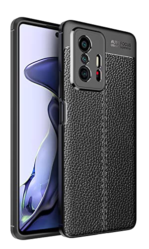 YukeTop Handyhülle für Xiaomi 11T/Xiaomi 11T Pro Hülle, Weiches TPU, Sturzsicher, Stoßfest, Schutzhülle für Xiaomi 11T/Xiaomi 11T Pro.(Schwarz) von YukeTop
