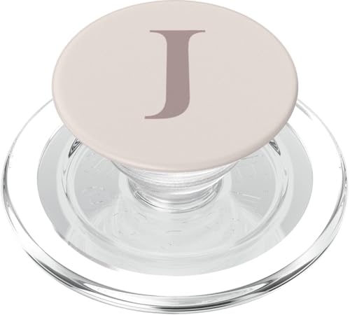 Buchstabe J Monogramm Name Initiale J Beige Tan Geschenk für Sie PopSockets PopGrip für MagSafe Buchstabe J Monogramm Name Initiale J Beige Tan Geschenk für Sie PopSockets PopGrip für MagSafe von Yukon Bays