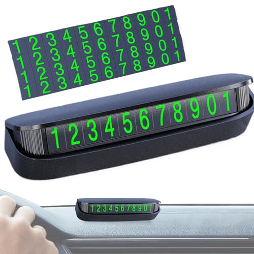 Yulokdwi Parknummern-Telefonschild, Parknummernschild | Auto-Nummernschild - Auto-Nummernschild für temporäres Parken, Telefonnummernschild, einfache Installation von Yulokdwi