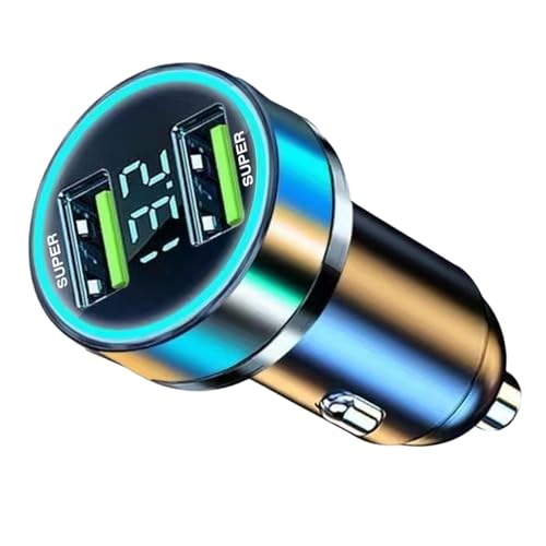 Yulokdwi Schnellladendes Autoladegerät,Superschnellladendes Autoladegerät, 120 W/240 W Autoladegerät USB, Kompaktes tragbares Autoladegerät mit 6 Schutzfunktionen, digitalem Display für Familienreisen Yulokdwi Schnellladendes Autoladegerät,Superschnellladendes Autoladegerät, 120 W/240 W Autoladegerät USB, Kompaktes tragbares Autoladegerät mit 6 Schutzfunktionen, digitalem Display für Familienreisen von Yulokdwi
