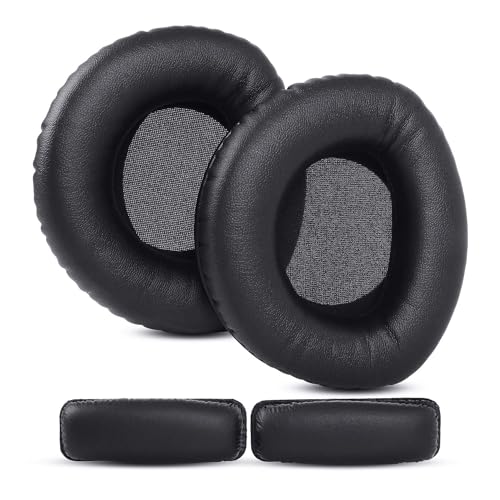 Ersatz-Ohrpolster aus Proteinleder HDR160 HDR170 RS160 RS180 kompatibel mit Sennheiser HDR160/170/180 RS160/170/180 Wireless Kopfhörer von YunYiYi