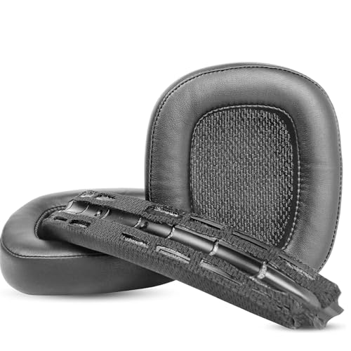 YunYiYi G533 Ersatz-Ohrpolster, Ohrpolster + Kopfband, kompatibel mit Logitech G533 Artemis Kopfhörern, Schwarz, Kunstleder + Memory Schaum von YunYiYi