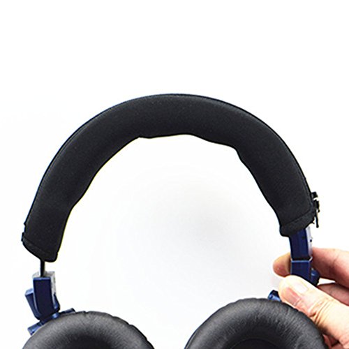 YunYiYi 1 x Ersatz-Kopfband mit Reißverschluss-Polster, Stoßstangen-Teile, kompatibel mit Audio-Technica ATH-MSR7, ATH-M50X, ATH-M20, ATH-M30, ATH-M40, ATH-M40X, ATH-SX1 Kopfhörern (schwarz) von YunYiYi