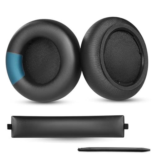 YunYiYi Ersatz-Ohrpolster, kompatibel mit Beyerdynamic MMX100 MMX150 MMX200 Pro Headset, Protein-Leder-Ohrpolster, Teile (nicht passend für Kopfhörer der MMX300 DT-Serie) von YunYiYi
