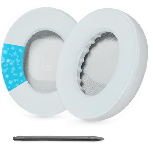 YunYiYi Kühlgel-Ersatz-Ohrpolster, kompatibel mit Bose QuietComfort Ultra-Kopfhörern, Ohrpolster mit atmungsaktivem Eisseidenstoff, Memory-Schaum-Ohrmuschel-Teile (weiß) von YunYiYi
