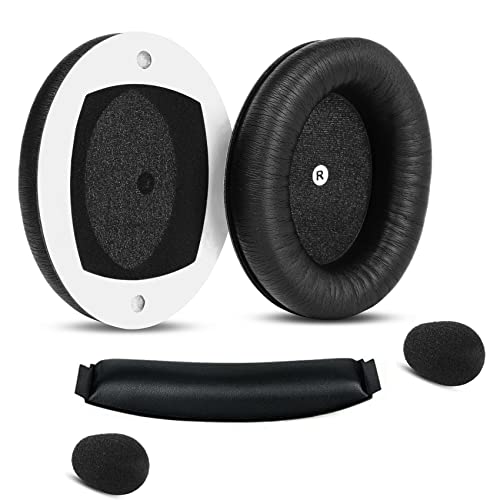 YunYiYi Ohrpolster Ohrpolster Abdeckung Kompatibel mit Audeze Penrose X/Audeze Mobius/Audeze Penrose/HyperX Cloud Orbit S Gaming Kopfhörer Polsterung Stirnband Memory Foam Parts (Set 4) von YunYiYi