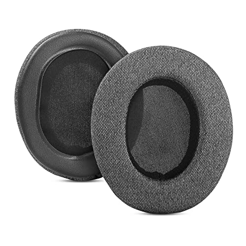 YunYiYi Upgrade Earpads Ersatz Ohrpolster Kompatibel mit Teufel Massive/Teufel Cage Kopfhörer Ohrpolster Abdeckung Teile (Dickes Grau) von YunYiYi