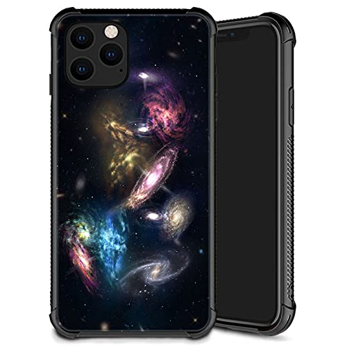 Yuning419 Schutzhülle kompatibel mit iPhone 13, Muster Plexiglas 13, Hülle für Jungen und Herren, buntes Planetenmuster, stoßfest, kratzfest, Schutzhülle für iPhone 13, 15,5 cm (6,1 Zoll) von Yuning419