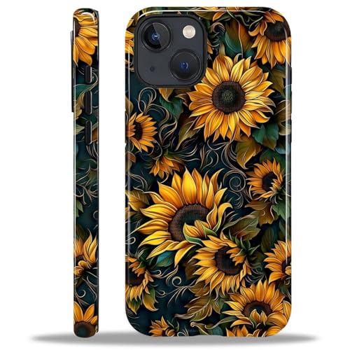 Yuning419 Schutzhülle kompatibel mit iPhone 14, Hybrid-Hartschalen-Schutzhülle, 2-lagig, stoßfest, robuste Handyhülle für iPhone 14, Sonnenblumen mit wirbelnden Blättern Yuning419 Schutzhülle kompatibel mit iPhone 14, Hybrid-Hartschalen-Schutzhülle, 2-lagig, stoßfest, robuste Handyhülle für iPhone 14, Sonnenblumen mit wirbelnden Blättern von Yuning419