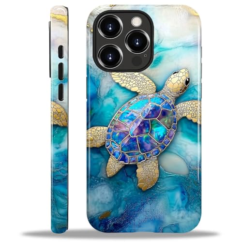 Yuning419 Schutzhülle kompatibel mit iPhone 14 Pro Max, Hybrid-2-lagige Hartschalen-Schutzhülle, stoßfest, robuste Handyhülle für iPhone 14 Pro Max, Marmor-Regenbogen-Schildkröte Yuning419 Schutzhülle kompatibel mit iPhone 14 Pro Max, Hybrid-2-lagige Hartschalen-Schutzhülle, stoßfest, robuste Handyhülle für iPhone 14 Pro Max, Marmor-Regenbogen-Schildkröte von Yuning419