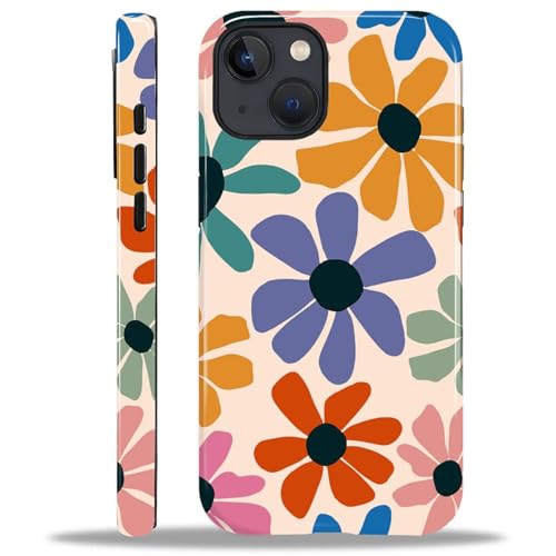 Yuning419 Schutzhülle kompatibel mit iPhone 15, Hybrid-Hartschalen-Schutzhülle, 2-lagig, stoßfest, robuste Handyhülle für iPhone 15, bunte stilisierte Blumen Yuning419 Schutzhülle kompatibel mit iPhone 15, Hybrid-Hartschalen-Schutzhülle, 2-lagig, stoßfest, robuste Handyhülle für iPhone 15, bunte stilisierte Blumen von Yuning419