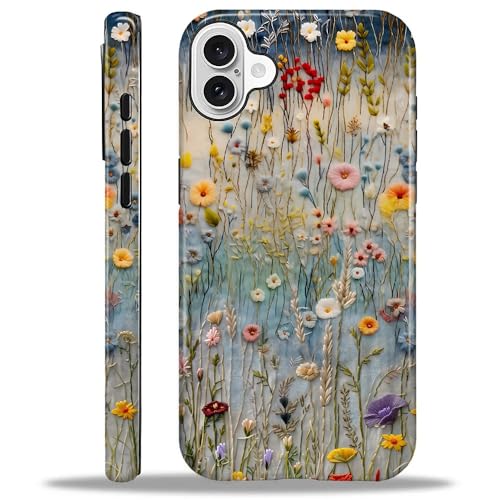 Yuning419 Schutzhülle kompatibel mit iPhone 16, Hybrid-Hartschalen-Schutzhülle, 2-lagig, stoßfest, robuste Handyhülle für iPhone 16, üppiges Feld mit verschiedenen bunten Blumen Yuning419 Schutzhülle kompatibel mit iPhone 16, Hybrid-Hartschalen-Schutzhülle, 2-lagig, stoßfest, robuste Handyhülle für iPhone 16, üppiges Feld mit verschiedenen bunten Blumen von Yuning419