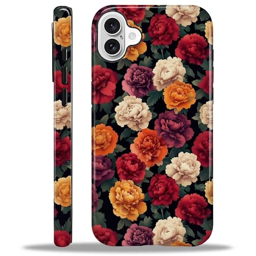Yuning419 Schutzhülle kompatibel mit iPhone 16, Hybrid-Hartschalen-Schutzhülle, 2-lagig, stoßfest, robuste Handyhülle für iPhone 16, verschiedene farbige Pfingstrosen Yuning419 Schutzhülle kompatibel mit iPhone 16, Hybrid-Hartschalen-Schutzhülle, 2-lagig, stoßfest, robuste Handyhülle für iPhone 16, verschiedene farbige Pfingstrosen von Yuning419