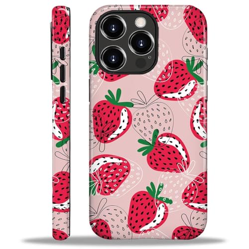 Yuning419 Schutzhülle kompatibel mit iPhone 16 Pro Max, Hybrid-2-lagige Hartschalen-Schutzhülle, stoßfeste Schutzhülle für iPhone 16 Pro Max, rote Erdbeeren mit grünen Blättern Yuning419 Schutzhülle kompatibel mit iPhone 16 Pro Max, Hybrid-2-lagige Hartschalen-Schutzhülle, stoßfeste Schutzhülle für iPhone 16 Pro Max, rote Erdbeeren mit grünen Blättern von Yuning419