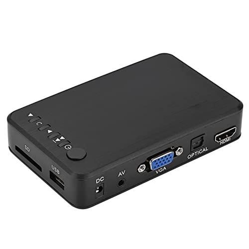 1080P Media Player mit Zwei HDMI Ausgängen, unterstützt RM/RMVB(Real8/9/10) zu 1080P (1920x1080) & H.264(MOV,AVI,M2TS,TP,TRP,IFO,ISO,) zu 1080P & WMV9/VC 1 zu 1080P, für USB von Yunir