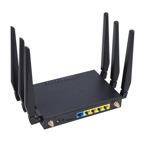 5G-SIM-Karten-Router CPE mit SIM-Kartensteckplatz, Wi-Fi 6-Router, 5G-Modem, Dualband für Smarthome, Büro, Innenbereich, Kabelloser High-Speed-Router (EU-Stecker) von Yunir