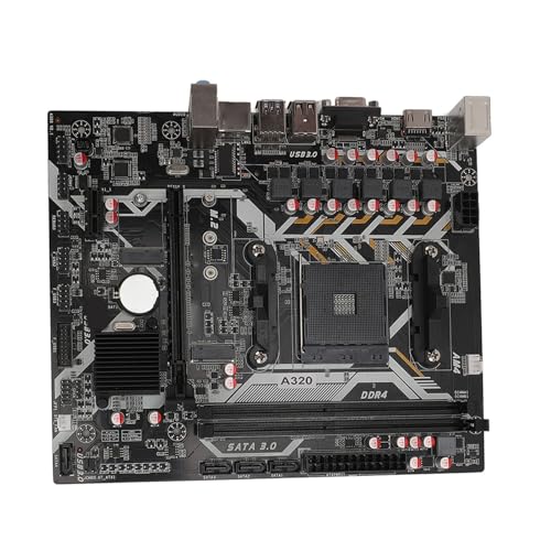 ATX-Computer-Motherboard, Dual-DDR4-Speicher, PCI-E 16X Gen SATA3.0-Steckplatz NVME, M.2-Port ATX 32G Gaming-Motherboard für AM4 All Series von Yunir