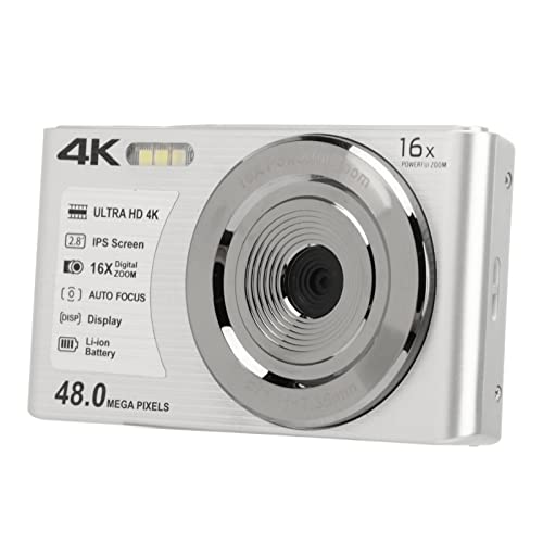 Digitalkamera, 48 MP, 2,4 Zoll, 1080P, 8-facher Zoom, Selfie Anti-Shake, Tragbare Taschenkamera, mit Handkabel, für Teenager, Studenten, Jungen, Mädchen, Senioren Digitalkamera, 48 MP, 2,4 Zoll, 1080P, 8-facher Zoom, Selfie Anti-Shake, Tragbare Taschenkamera, mit Handkabel, für Teenager, Studenten, Jungen, Mädchen, Senioren von Yunir