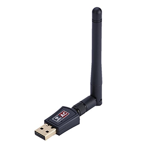 Drahtloser USB-Adapter, 600M Externe Dualband-2,4G/5G-Antenne WiFi-USB-Adapter Empfänger Drahtlose Netzwerkkarte von Yunir