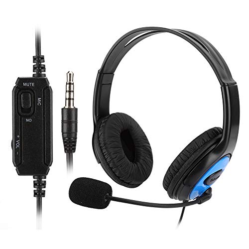 Head-Mounted Gaming Headset, leichte tragbare Noise Cancelling Wired Over-Ear Kopfhörer, mit Mikrofon, für PC Laptop Computer Spiel, für PS4/ für X-ONE von Yunir