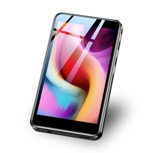 MP4-Player, BT WiFi HD-Touchscreen, Rauschunterdrückung, Sprachaktivierter Musikrekorder, mit Ladekabel für Kopfhörer-Speicherkarte, für Android (M26B (Quad Core) 128GB) von Yunir