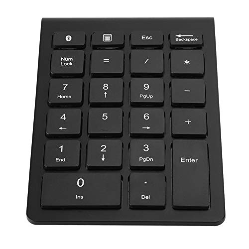 Tragbare 2.4G Wireless Zifferntastatur Ergonomische Einhand-Wireless Bluetooth Office Work Tastatur für Smartphone Desktop Computer Laptop von Yunir