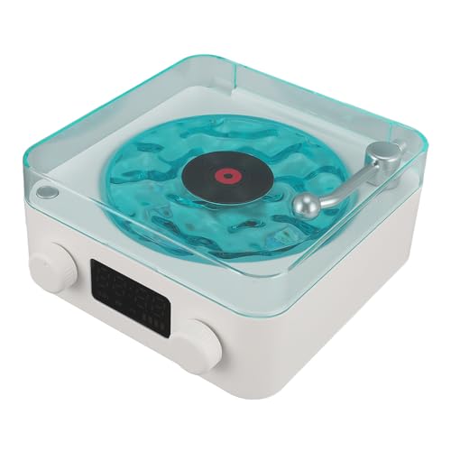 VintageVinyl Wave-Lautsprecher, Plattenspieler-förmiger Tragbarer CD-Player, 3-in-1-Multifunktions-Klein-Stereo-Wireless-Lautsprecher mit Stimmungsvollem Nachtlicht, Gfit für VintageVinyl Wave-Lautsprecher, Plattenspieler-förmiger Tragbarer CD-Player, 3-in-1-Multifunktions-Klein-Stereo-Wireless-Lautsprecher mit Stimmungsvollem Nachtlicht, Gfit für von Yunir