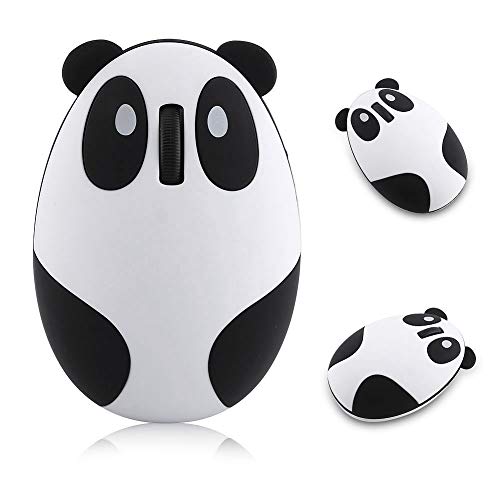 Wireless Panda Computer Mouse, 2,4 GHz Wireless Optical Sensor Maus Plug & Play Universal Mouse, für Win/für Mac/für Linux für/für Andriod/für IOS von Yunir