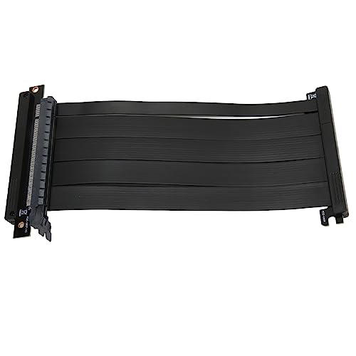 Yunir Grafikkarten-Verlängerungskabel, PCIE4.0 X16 Dual Reverse Ultra Shielded Hochgeschwindigkeits-GPU-Riser-Kabel, mit PCI Express-Anschluss, für RTX3090 RTX3080ti und Mehr von Yunir