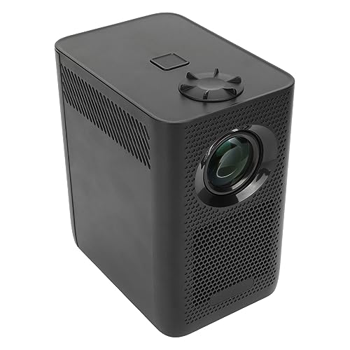 klein-Projektor mit WLAN, 4K 720P Smart Movie Projektor, 100-Zoll-Bild, 120 ANSI Lm, Trapezkorrektur, Kompatibler Fernseher, IOS, Android (EU-Stecker) von Yunir