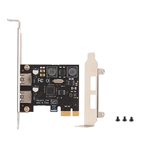 2-Port-PCIE-Erweiterungskarte, SU-U3023 PCI-E zu USB 3.0-Erweiterungskarte, 2 USB 3.0-Ports, für Windows 7/8/10 PC-Desktop von Yunseity