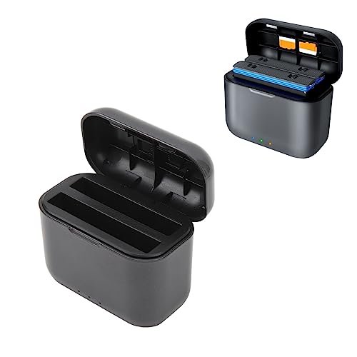 Akkuladegerät-Hub für Insta360 One X2-Akku, Magnetischer Akku-Schnelllade-Hub, mit Speicherkartensteckplätzen und USB-Typ-C-Kabel, 2-Kanal-Ladestation Akkuladegerät-Hub für Insta360 One X2-Akku, Magnetischer Akku-Schnelllade-Hub, mit Speicherkartensteckplätzen und USB-Typ-C-Kabel, 2-Kanal-Ladestation von Yunseity