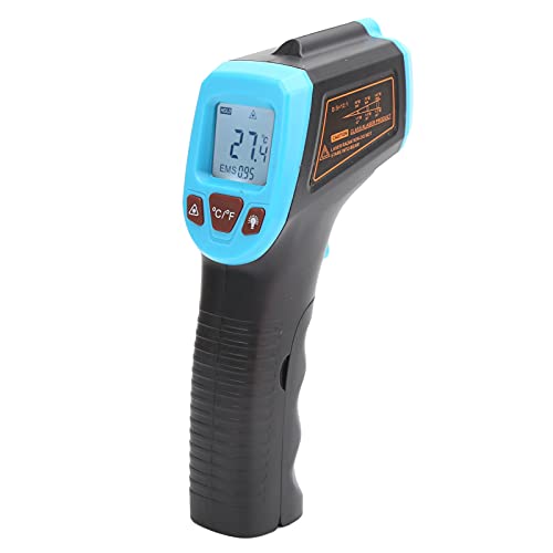 Berührungsloses Infrarot-Thermometer, Hochtemperatur-Infrarot-Digital-IR-Temperaturthermometer, -50~600°C/-58~1122°F, Industrie-Thermometerpistole(Blau) von Yunseity