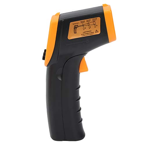 Berührungsloses Infrarot-Thermometer, Hochtemperatur-Infrarot-Digital-Temperaturthermometer, ‑50~600°C/‑58~1122°F, Industrie-Thermometerpistole (Gelb) von Yunseity