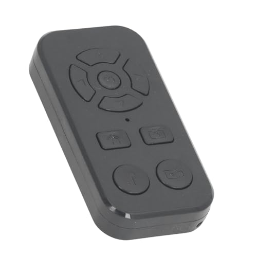 Bluetooth-Fernbedienungs-Seitenwender für Tiktok, Video-Scroll-Clicker für Selfie-Videoaufzeichnung, Kamera-Auslöser-Fernbedienung für Smartphone (Black) von Yunseity