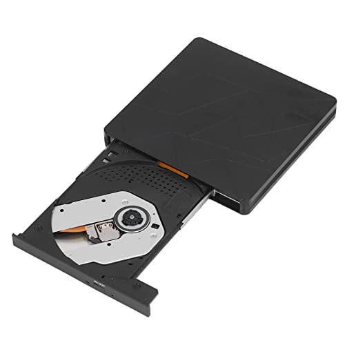Externes CD-DVD-Laufwerk für Laptop, Tragbares USB 3.0-Typ-C-CD-DVD/+R-Laufwerk, DVD-Player, Brenner, für Windows, XP, Vista, OS X 8.6 von Yunseity