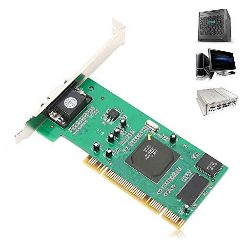 Grafikkarte, 8MB 32Bit SDRAM PCI VGA Karte, Desktop Computer Zubehör Multi-Display für ATI Rage XL von Yunseity