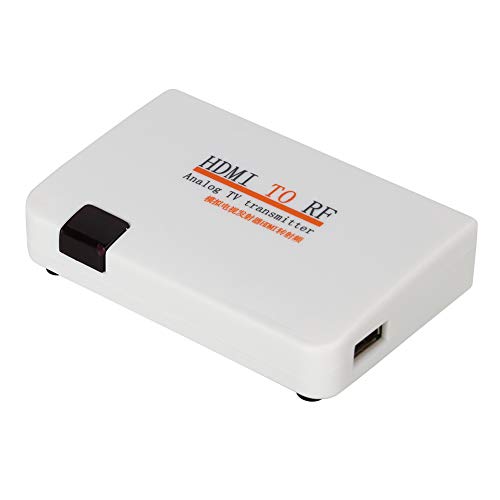 HDMI-zu-HF-Koaxialkabel-Adapter für Fernseher, Unterstützt 480I/480P/576I/576P/720P/720I/1080I/1080P, Analoger TV-Sender von Yunseity