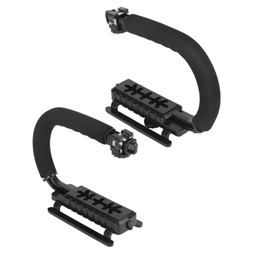 Handheld-Stabilisator mit Dreifacher Blitzschuhhalterung, Videostabilisierungsgriff, Handheld-Video-Rig für DSLR-Action-Kamera-Camcorder Handheld-Stabilisator mit Dreifacher Blitzschuhhalterung, Videostabilisierungsgriff, Handheld-Video-Rig für DSLR-Action-Kamera-Camcorder von Yunseity