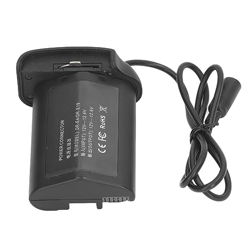 LP E19 Dummy-Akku AC-Netzteil, Kamera-Dummy-Akku-Dauerladegerät-Kit für R3 1D X Mark III 1D X Mark II 1D X 1Ds Mark III 1D Mark IV 1DMarkIII (EU-Stecker) von Yunseity