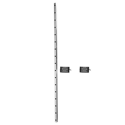 Lineare Führungsschiene,Linear Guide Rail HGR20 1000mm Lineare Schienenführung Schienenbewegung 20mm Breite mit 2pcs Schiebeblock,Linearführung Gleitschiene,aus Lagerstahl von Yunseity