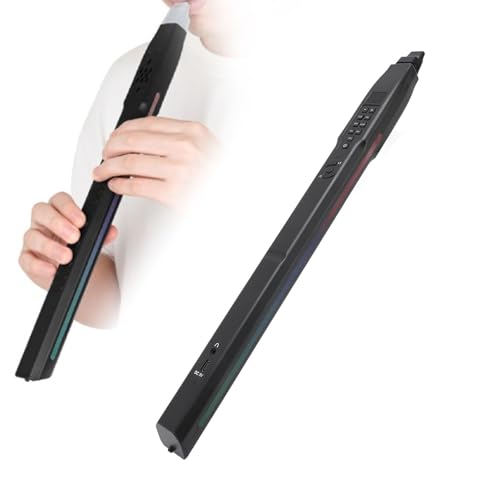 MIDI Digitaler Blasinstrumenten-Synthesizer, Einstellbare Lautstärke, elektronisches Blasinstrument mit 13 Klangarten, 2 Düsen EWI für Kinder, Erwachsene, Anfänger von Yunseity