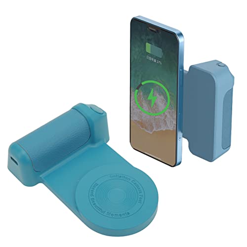 Magnetischer Kameragriff, Smartphone-Bluetooth-Kameraverschluss, Kameragriff, Kabelloser Ladetelefonständer für IOS-Android-Smartphones (Schwarz) von Yunseity